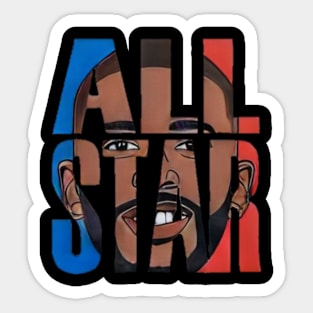 Chis paul///Vintage basketball for fans Sticker